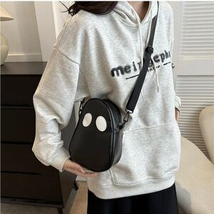 NWT Shoulder Bag, Ghost, Black with sunglasses